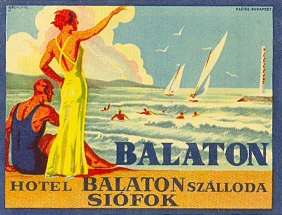 Balaton retro plakat18 poszter hirdetes BALATON.travel