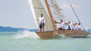 Tramontana Sennebogen Kupa 2018 Balatonfured Torok Brigi Vitorlazas Sailing Dronfoto HAJOZASHU Tihany
