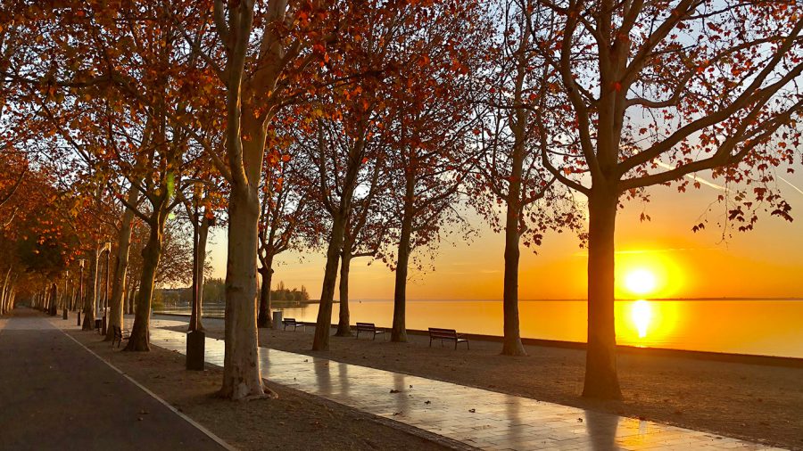 A szemet gyönyörködtető Tagore sétány Balatonfüreden