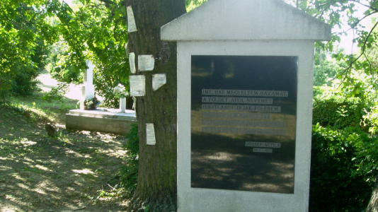 József Attila első sírhelye, Balatonszárszó