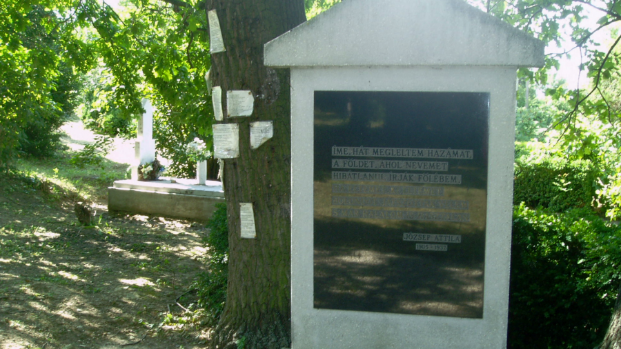 József Attila első sírhelye, Balatonszárszó