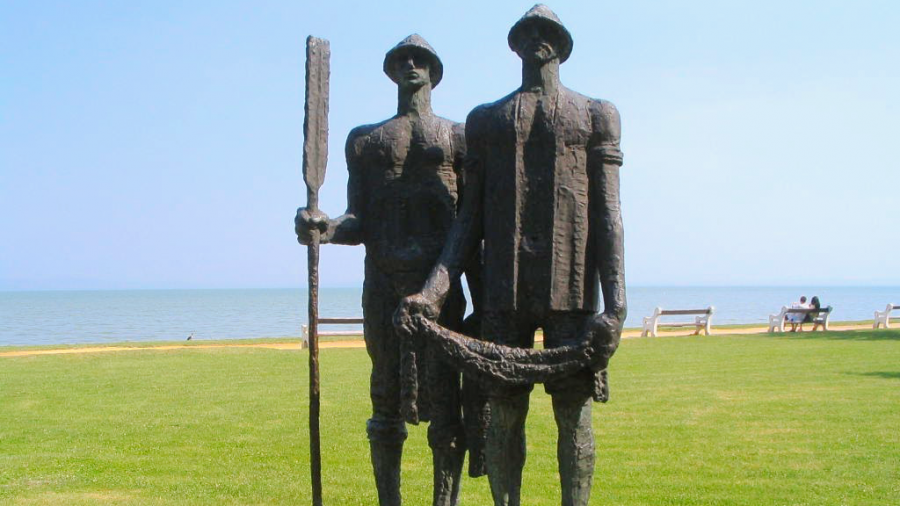 Halászok szobor Siófok