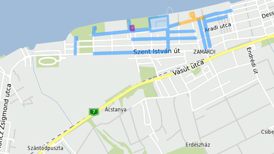 Parkolási zónák, mobilparkolás Zamárdiban