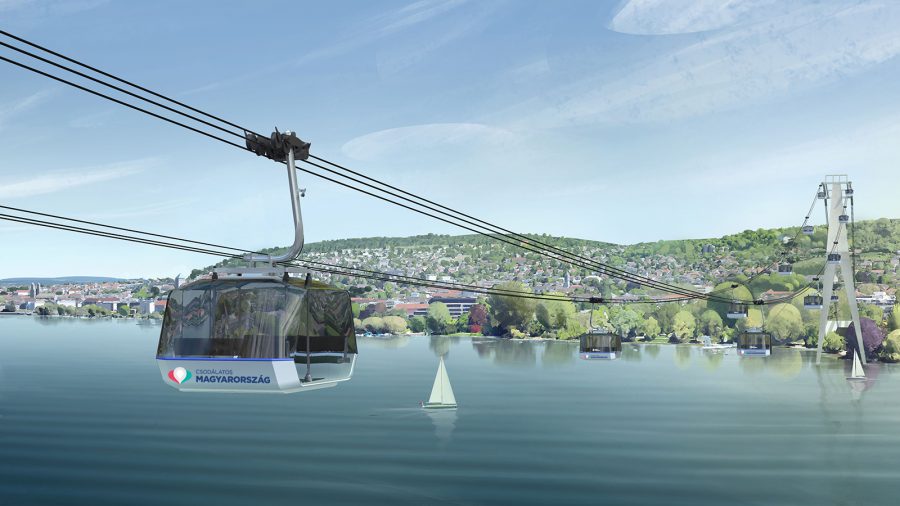 27 milliárdból 5600 méteres kabinos libegőt építenek Tihany és Balatonfüred közé