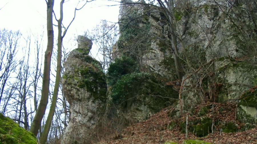 Emberkő-szikla Sáska