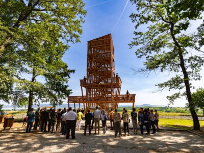 Hivatalosan is átadták a 4 emeletes Somoshegyi kilátót Balatonberényben