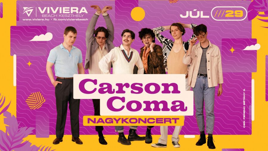 Carson Coma nagykoncert 2023 Keszthely