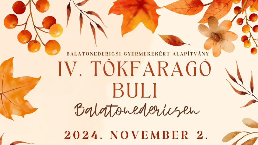 Tökfaragó buli 2024 Balatonederics
