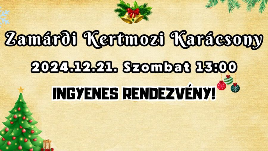 Zamárdi Kertmozi Karácsony 2024