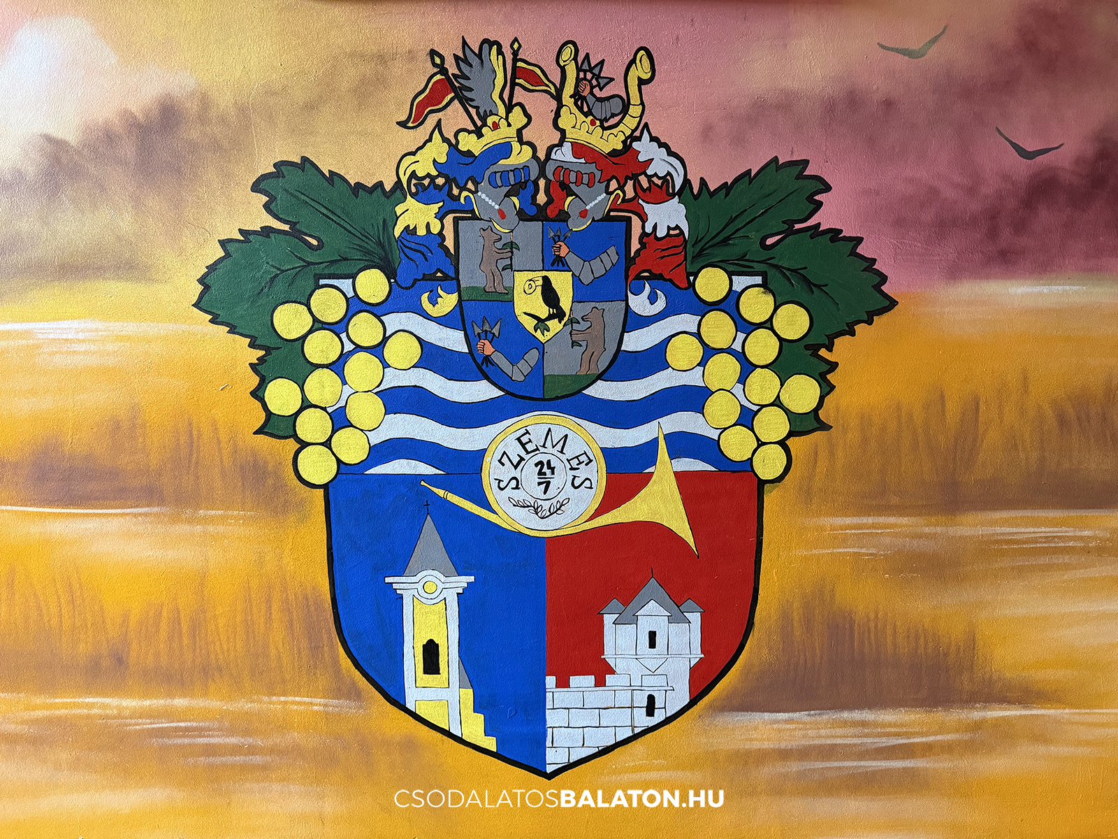 Színes falfestmények díszítik Balatonszemes vasúti aluljáróját