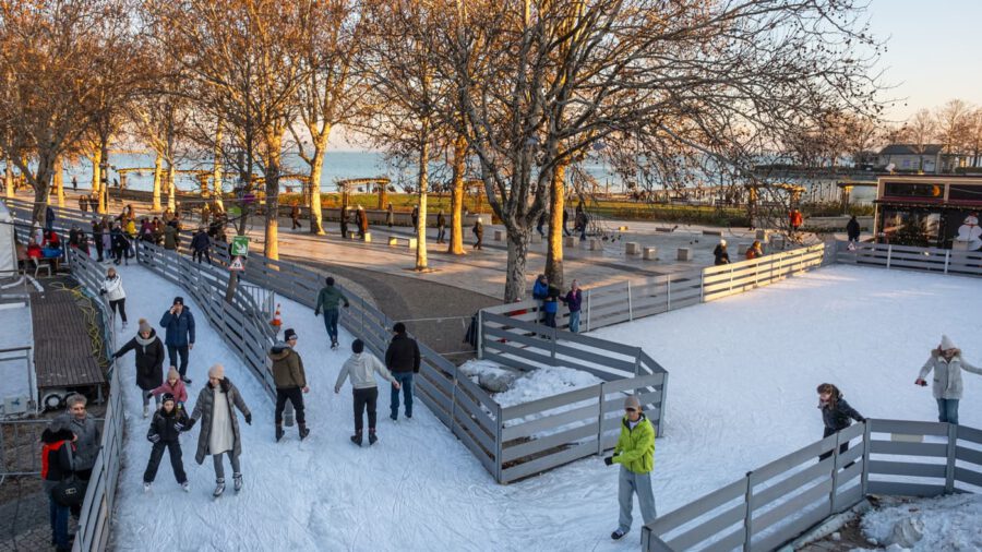 December 13-án megnyílik Balatonfüred egyedülálló jégpályarendszere