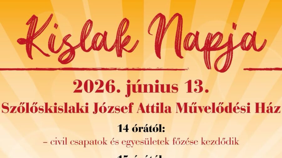 Kislak Napja 2026 Balatonboglár