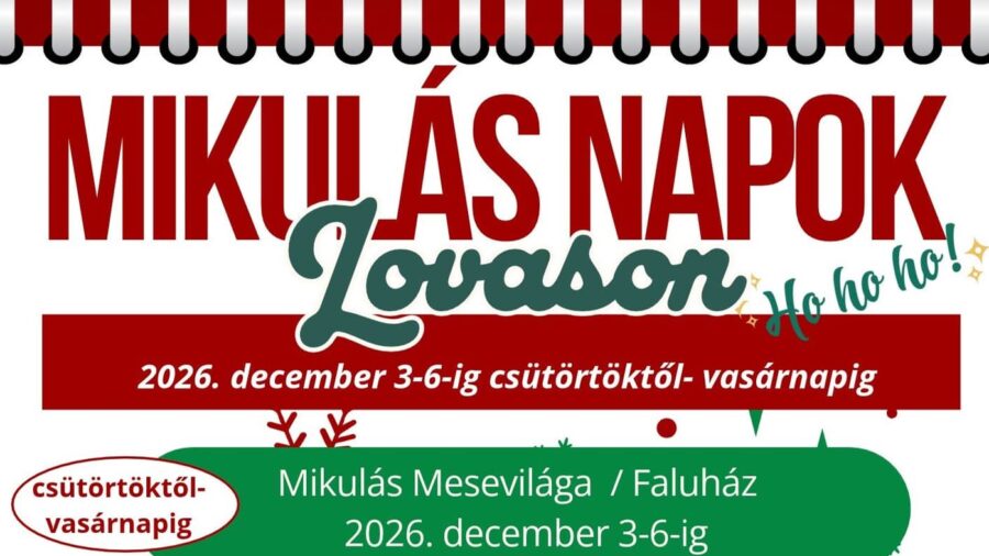 Mikulás Napok Lovason 2026